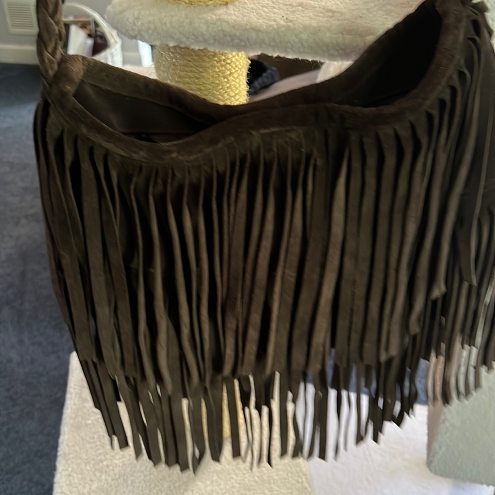 JJ Winters large fringe messenger crossbody